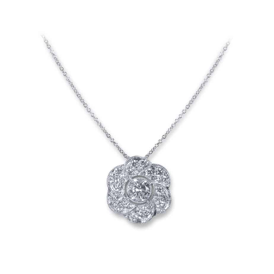 Diamond Swirl pendant