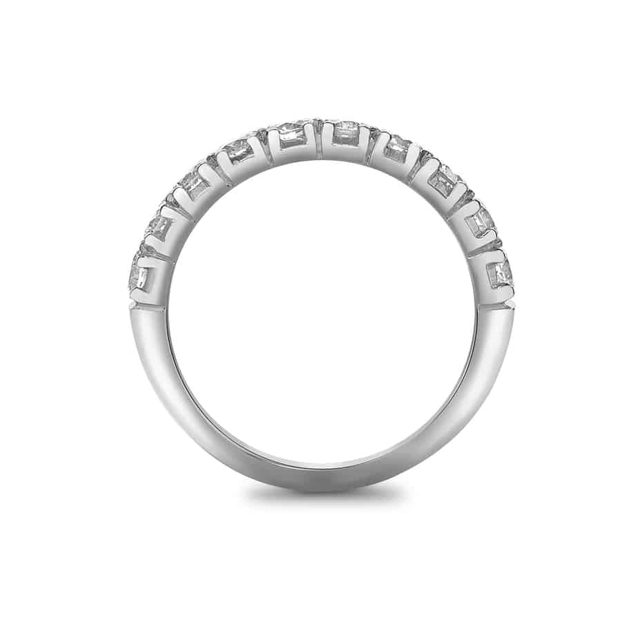 Castle half eternity ring