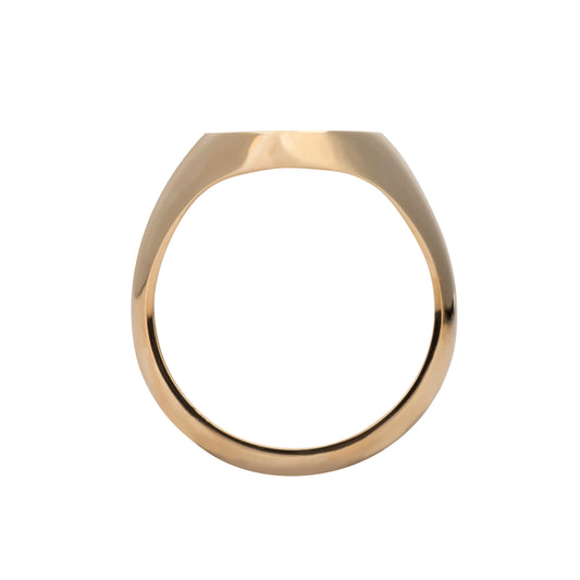 Oval Signet ring (14.5mm x12.5mm)
