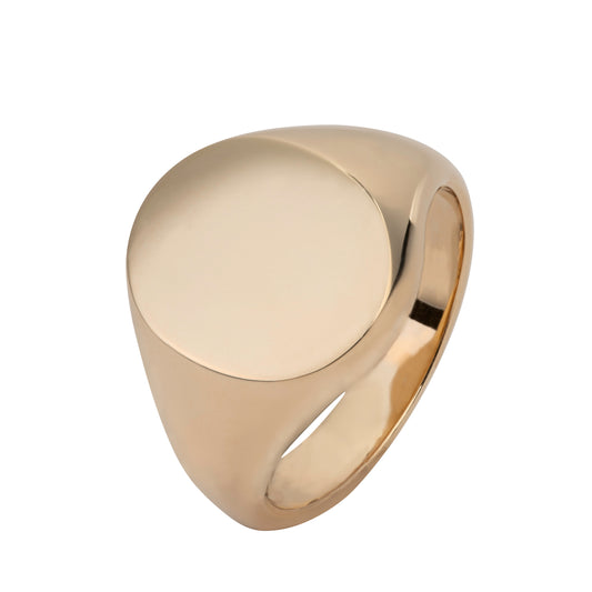 Oval Signet ring (14.5mm x12.5mm)