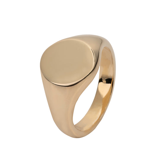 Oval Signet ring (11.5mm x 9.5mm)