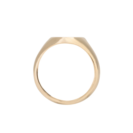 Oval Signet ring (11.5mm x 9.5mm)