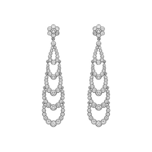 Diamond chandelier earrings