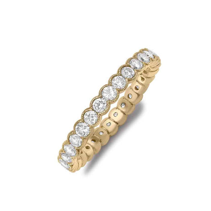 Diamond cup full eternity ring