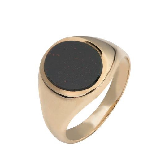4083 oval bloodstone signet ring